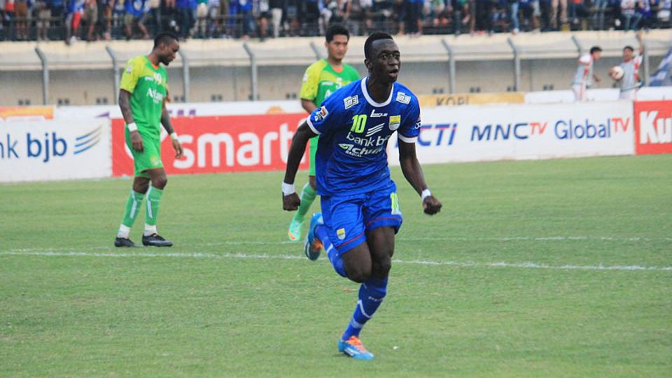 Makan Konate saat masih memperkuat Persib Bandung. Copyright: © Ginanjar/INDOSPORT